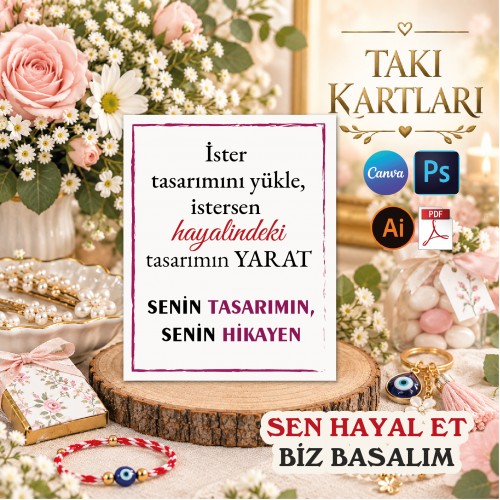 Tasarım Kartlar Hediyelik Kartı Tasarla - Yaren Davetiye