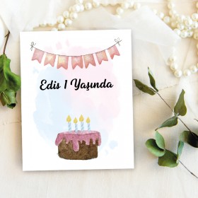 Takı Kartı 057 - Doğum Günü Şans Bilekliği Kartı