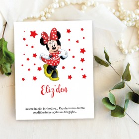 Takı Kartı 063 - Minie Mouse Tasarım