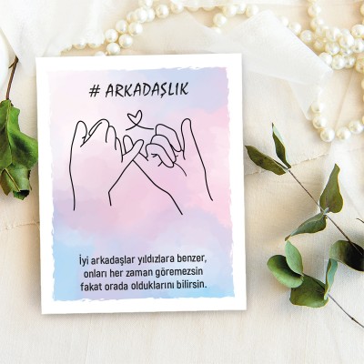 Takı Kartı 071 - Arkadaşlık Kartı