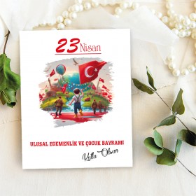 Takı Kartı 128 - 23 Nisan Çocuk Bayramı Hatırası Bileklik Hediye Kartı