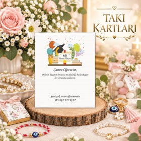 Takı Kartı 131 - Mezuniyet Hatırası Hediyelik Kart
