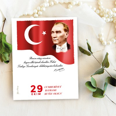 Takı Kartı 134 - 29 Ekim Cumhuriyet Bayramı Takı Kartları