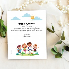 Takı Kartı 141 - Ara Tatil Karne Hediyesi Bileklik Kartı