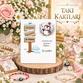 Takı Kartı 143 - Ara Tatil Karne Hediyesi Bileklik Kartı